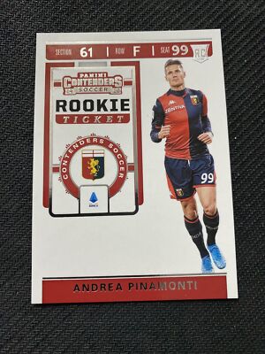 2019-20 Panini Chronicles #RT-32 Andrea Pinamonti Rookie Ticket RC Genoa CFC