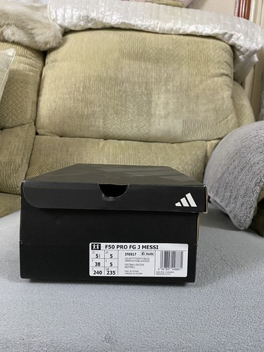 Adidas F50 Pro FG J Messi Gold White Black Football Boots BNIB Size 5uk IF6917 - Picture 19 of 20