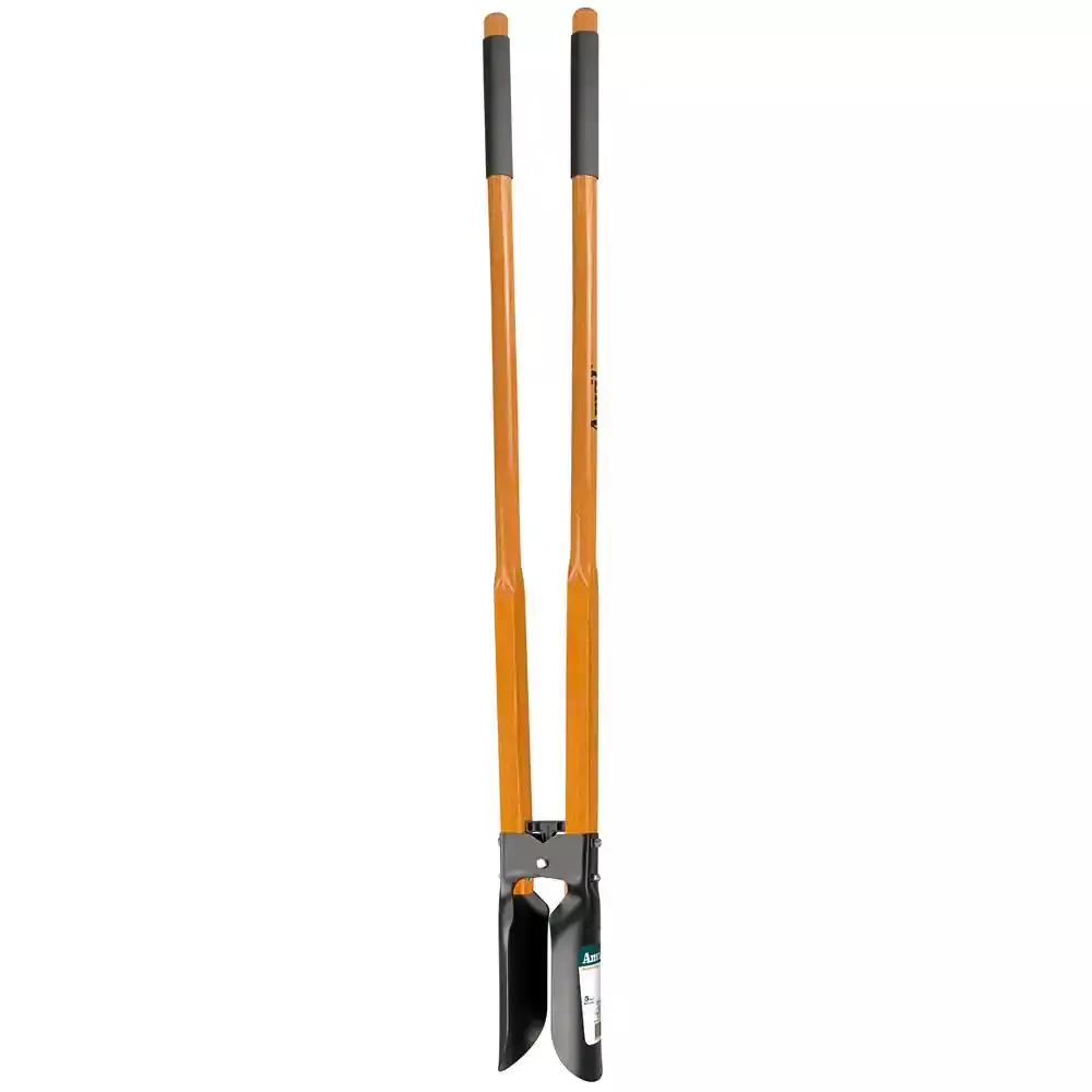 47 In. L Wood Handle Steel Post Hole Digger eBay