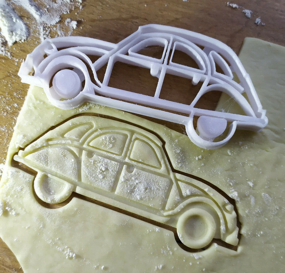Ähnl. Citr 2cv Ente Ausstecher Form Ausstechform Cutter Auto Car Salzteig Knete - Bild 3 von 4