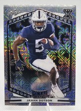 2022 Jahan Dotson Leaf Draft Metal Mojo Silver RC #B-JD2