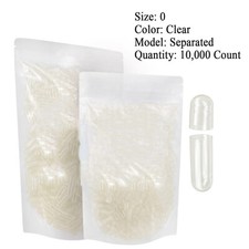Gelatin Size 0 Separated Capsules 10,000 Count Capsules Empty Capsules