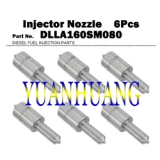 6Pcs Fuel Injector Nozzle Tips 105025-0800 DLLA160SM080 for Mitsubishi 6D16 6D17