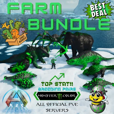 STUDIO WILDCARD 🦖 MONSTER Top Stats Farm Pack Ark Survival Ascended PvE PC/XBOX/PS Best Deal