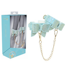 Adjustable Leg Bow Cuffs Bondage Gear Restraint Slave Fetish BDSM Adult Sex Toy