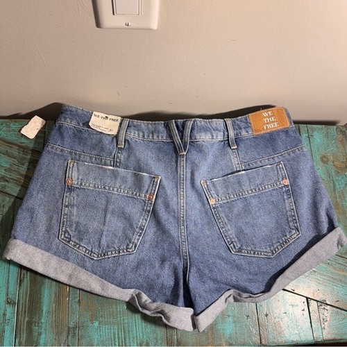 Free People We The Free Beginner's Luck Low Rise Slouch Shorts Size 31 NWT - Picture 3 of 11