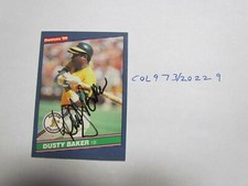 1986 Donruss Dusty Baker Signed Baseball Card