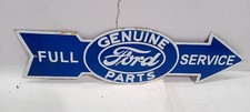 Ford Genuine Parts Porcelain Enamel Sign 23 X 6.5 Inches 1 Side