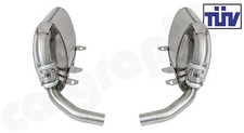 Cargraphic Sport Exhaust Rear Silencer Porsche 996 Carrera 24 34l 36l S