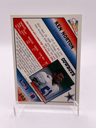 1991 Ken Norton Pacific #103 TOP - Bild 2 von 2