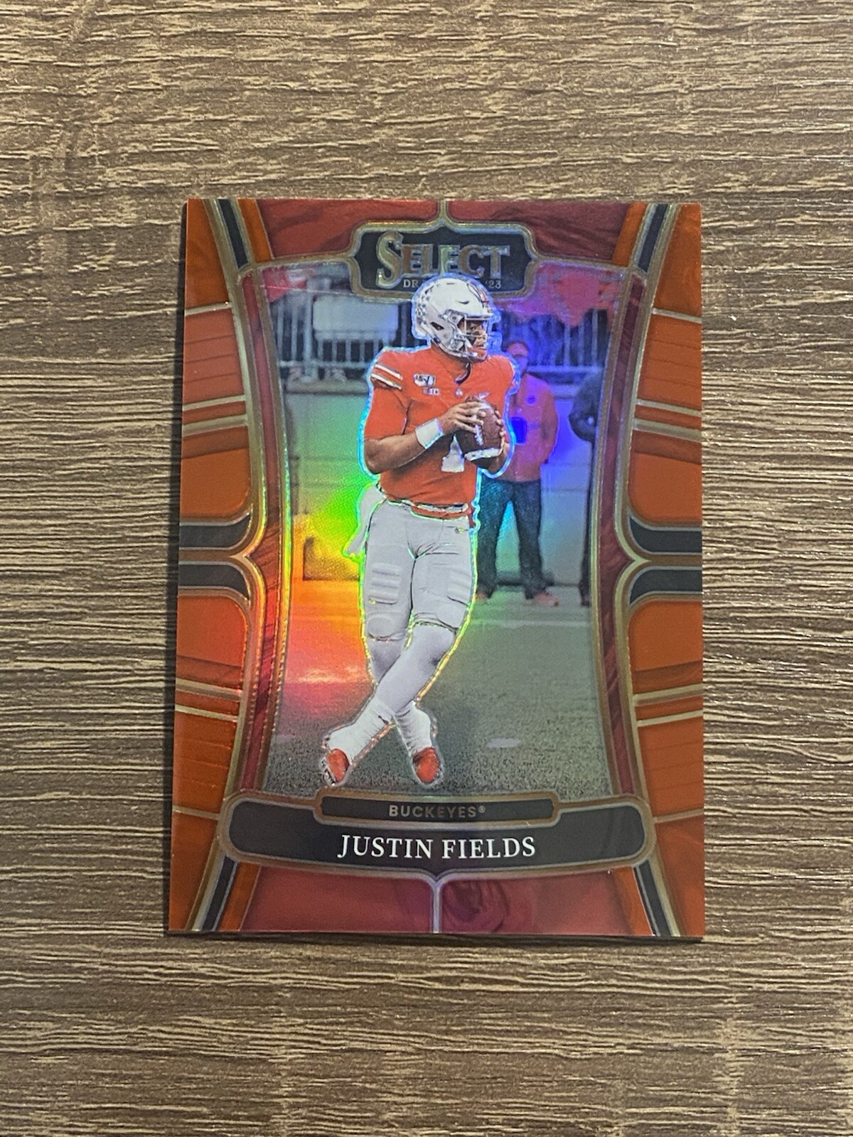 2023 Panini Select Draft Picks - Concourse Red Prizm #38 Justin Fields /149