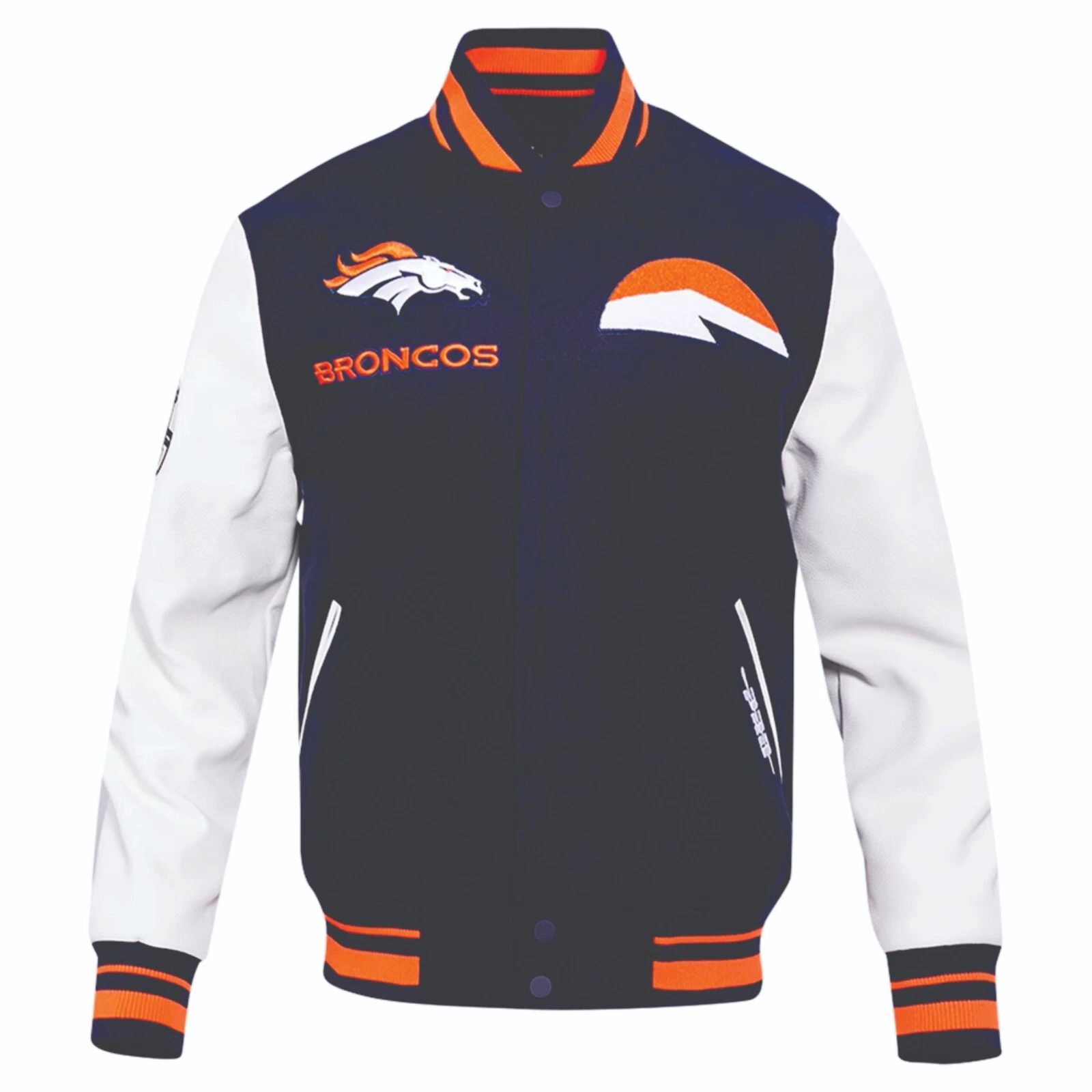 New Letterman Denver Broncos Wool Varsity Jacket