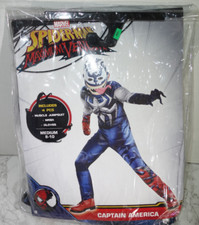 Marvel Spider-Man Maximum Venom Venomized Captain America Costume Medium 8-10