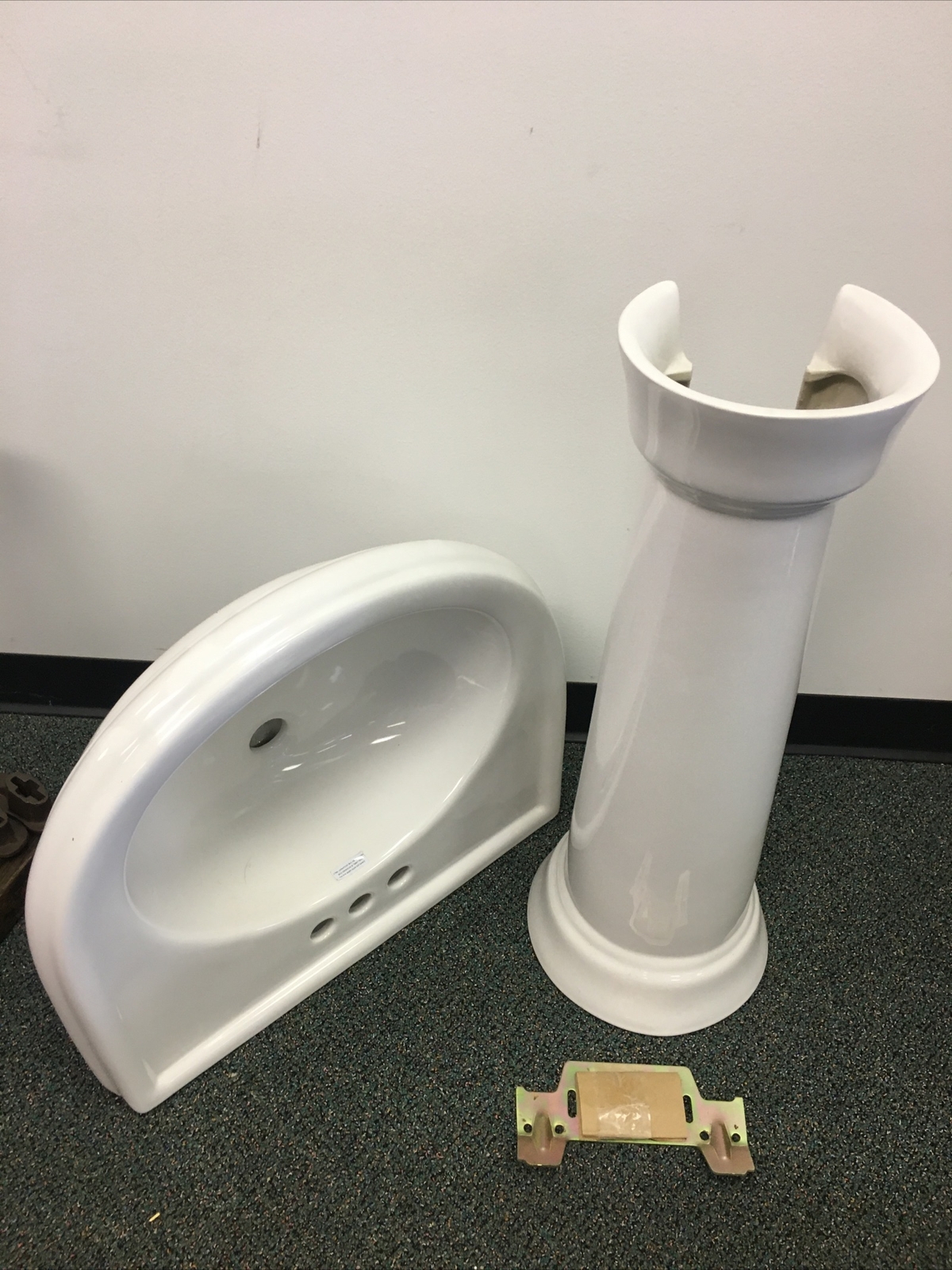 gerber brianne petite 4” white pedastal sink eBay