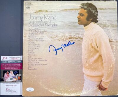 Johnny Mathis Sings The Music Of Bacharach & Kaempfert Signed Vinyl JSA ...