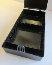 Vintage Cassette Tape Holder Storage Case w/ Carry Handle Holds 10