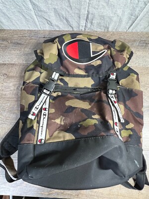 Top Load Backpack Champion Camo Bag Champion Prime Grey Camo Top