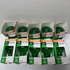 7 Green Light Bulbs Sylvania 38 Watt Indoor Outdoor Clear Brand New Lot Of 10 — photo 5