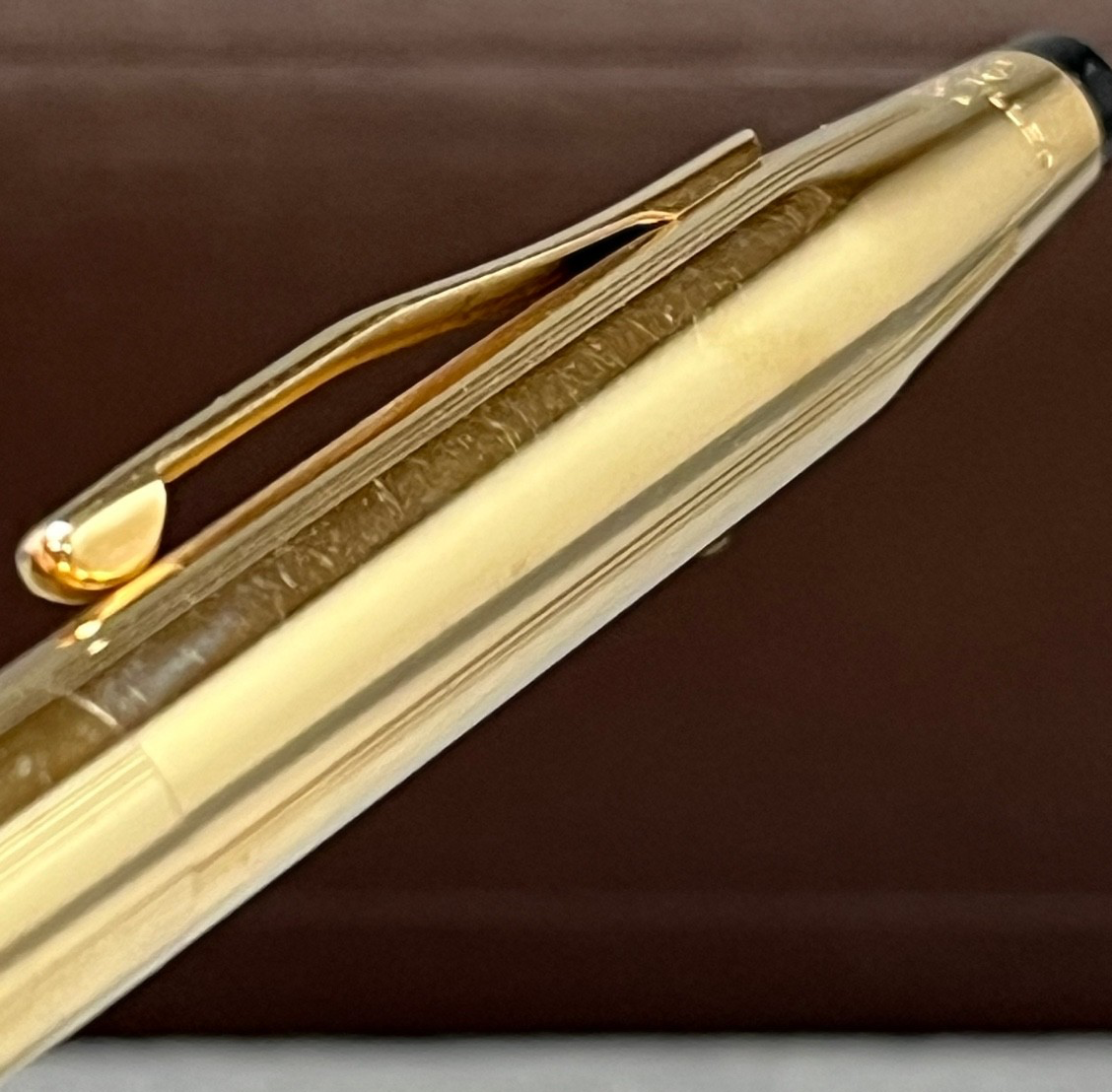 Cross 1/20 14K Gold Filled Fountain Pen, 14K 585 M-Nib, Box