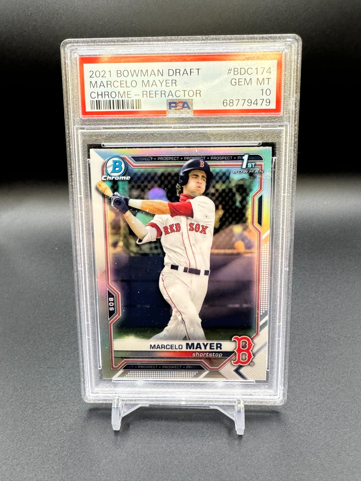 2021 Bowman Draft - Chrome Marcelo Mayer #BDC-174 Refractor 1st Bowman PSA 10