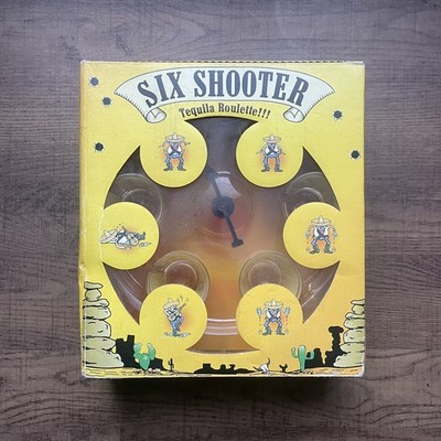 Sechs Shooter Tequila Roulette Schnapsgläser drehen Trinkspiel ideales Geschenk 