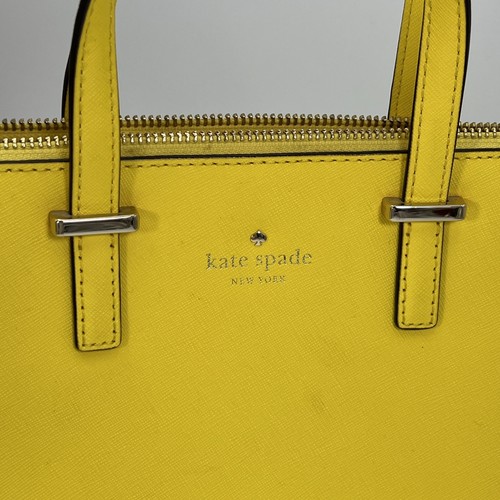Kate Spade 100% Cow Leather Crossbody Bag Yellow - Picture 2 of 16
