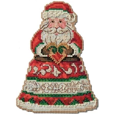 Wichelt Imports, Inc. Santa Holding Heart Counted Cross-Stitch Kit