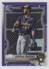 2021 Bowman Chrome Prospects Mega Box Purple Mojo Refractor Jeferson Quero 2cz