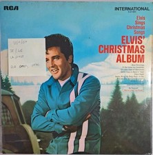 Elvis Presley Elvis' Christmas Album Vinyl Record LP VG+/G+ INT 1126 1970