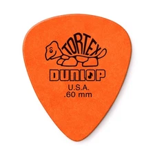 Jim Dunlop Tortex Standard Guitar Picks 418R.60mm Orange, 72 Count, NEW