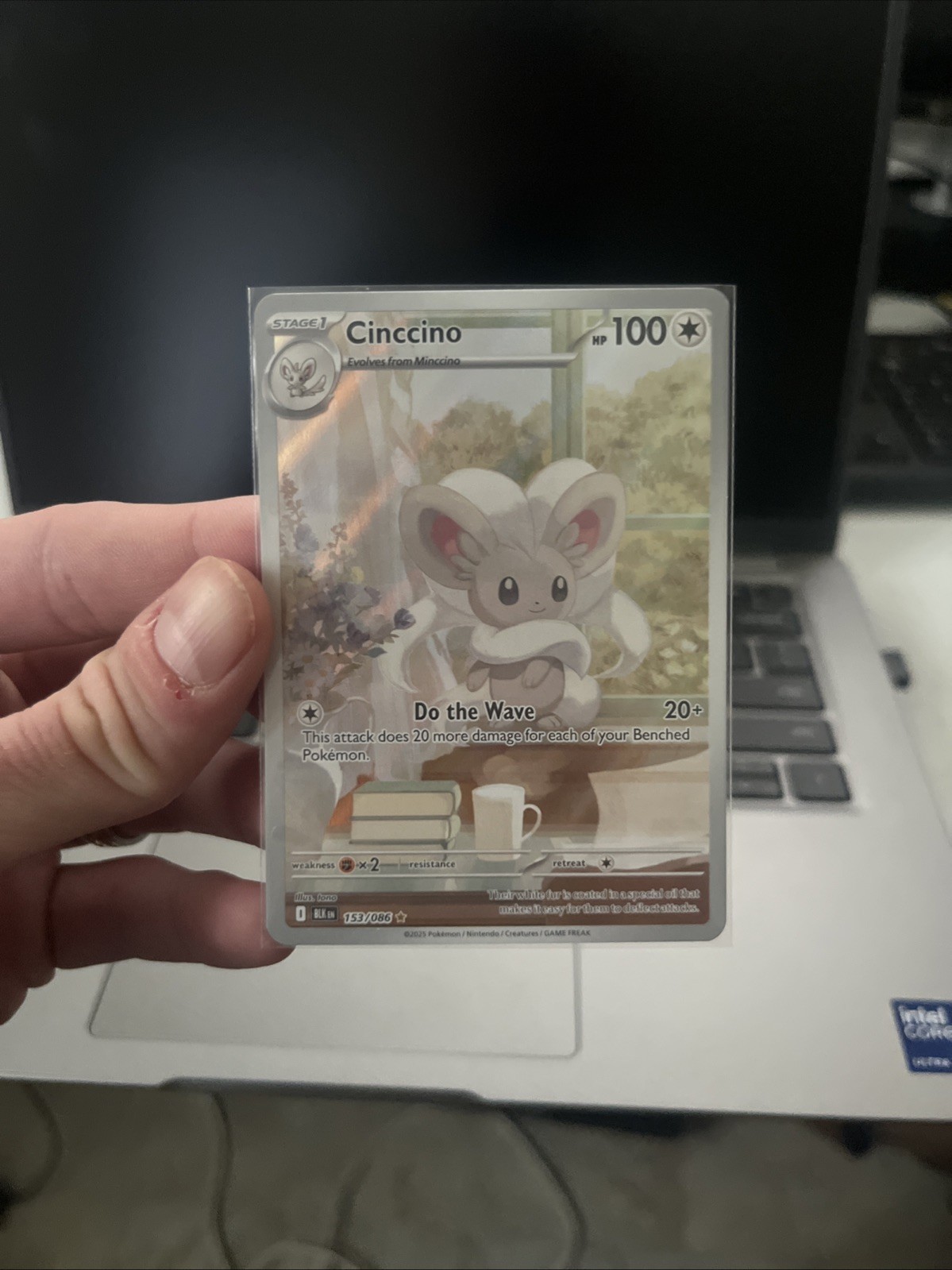 Pokemon TCG - Cinccino - Illustration Rare SV: Black Bolt 153/086 NM