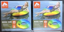 Ozark Trail River Tube Rainbow Inflatable Water Pool Lake Floats 2 Pack