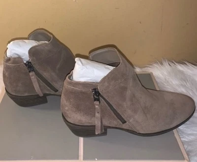 Sam Edelman Packer Botas Taupe Gamuza Cuero Doble Cremallera Botín Nuevo con Etiquetas 8 - Imagen 1 de 4