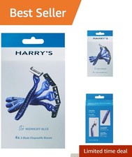 Men's Disposable Razors - 4 Count, Featuring Lubricating Strip  Pivoting Head