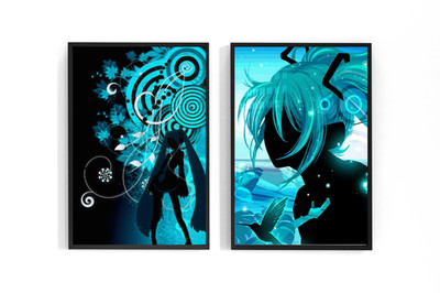 Hatsune Miku Frutiger Metro Music Y2K 2000s Art Poster| 4x6 11x17 13x19