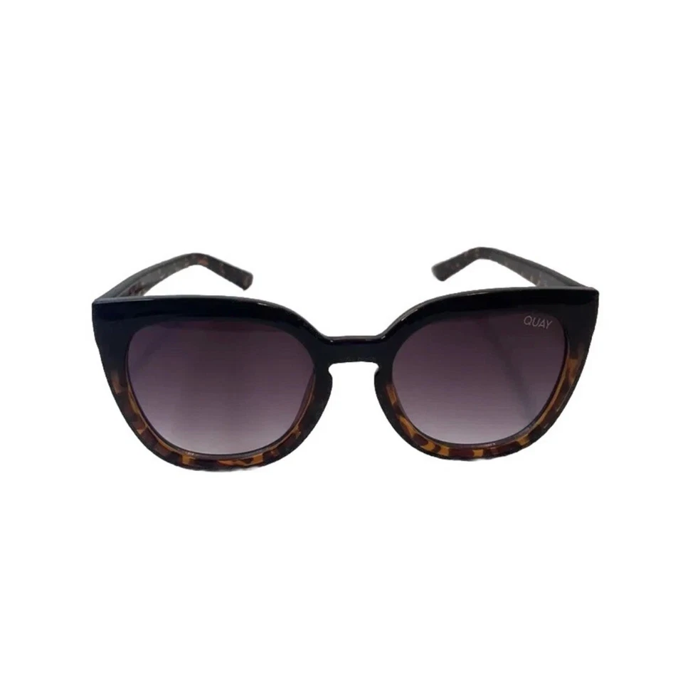RARE Quay Australia Noosa Cat Eye Tortoise Shell Sunglasses Black Gradient Ombre - Image 2 of 4