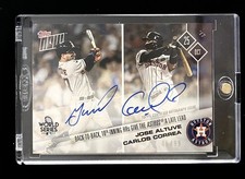 2017 Topps Now On-Card Dual Auto Encased Jose Altuve / Carlos Correa 824A  /99