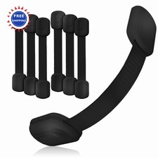 6 Safety Latches Adhesive Child Strap Locks Baby Proof Cabinets Dishwashers