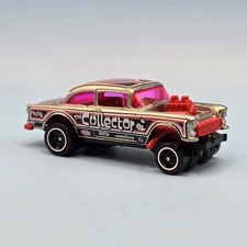 HOT WHEELS UNSPUN ZAMAC 55 CHEVY BEL AIR GASSER  - UNSPUN