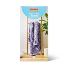 Large Knit Blanket Craft Kit Gray - Mondo Llama