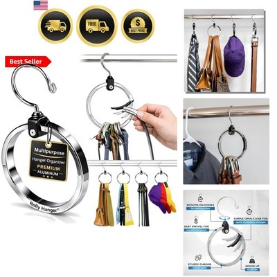 Closet Space Saver    Rotating Organizer for Belts, Ties, Hats & Handbags | H...