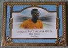 Yaya Toure 1 of 1 - one of one Gold Frame Play worn patch - Ivory Coast