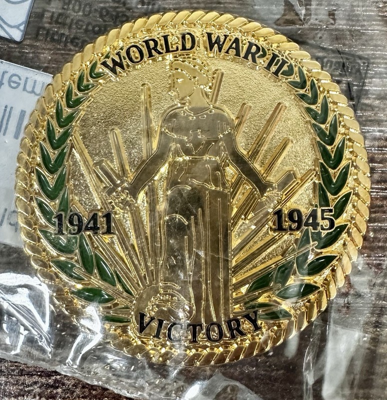 WWII 1941-1945 Victory Challenge Coin Price of Freedom Commemorative Medal