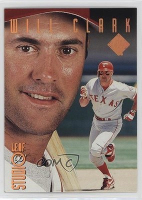 1996 Leaf Studio Bronze Press Proof /2000 Will Clark #42 s7f
