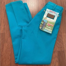 New VTG 80s Wrangler High Waisted Tapered Jean 11x32 Rare Colorful Retro