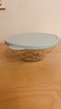Tupperware Diamant Schüssel + Deckel Glasoptik Deckel hellblau 500 ml * NEU