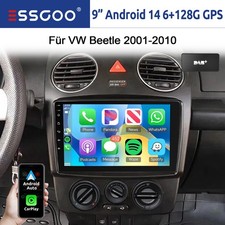 9" 6+128G DAB+ Für VW Beetle 2001-2010 CarPlay Android14 Autoradio Navi WiFi SWC