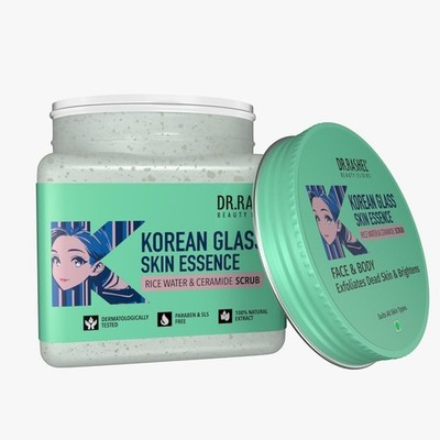 DR.RASHEL Korean Face & Body Scrub With Rice Water & Ceramide Exfoliating 380ml