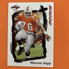 Warren Sapp 1995 Score Rookie Card #267  Tampa Bay Buccaneers Miami Hurricanes. rookie card picture
