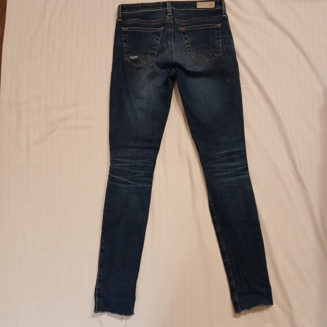 AG Adriano Goldschmied Jeans Womens 25R Legging Super Skinny Stretch Dark Wash thumbnail 2